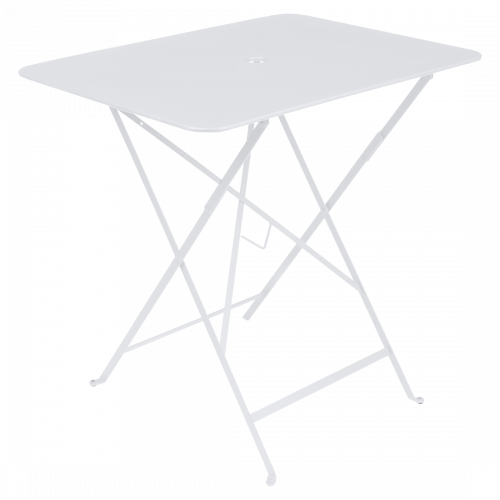 Bílý kovový skládací stůl Fermob Bistro 57 x 77 cm Fermob