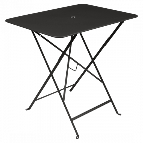 Černý kovový skládací stůl Fermob Bistro 57 x 77 cm Fermob
