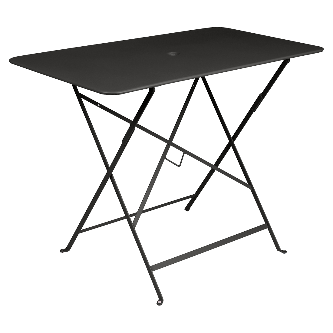 Černý kovový skládací stůl Fermob Bistro 97 x 57 cm Fermob