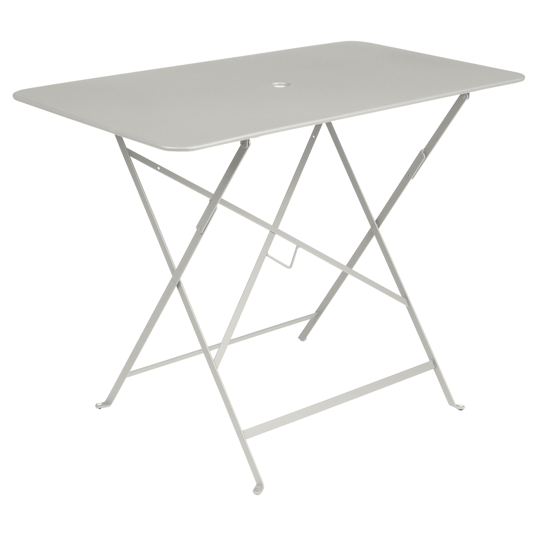Světle šedý kovový skládací stůl Fermob Bistro 97 x 57 cm Fermob
