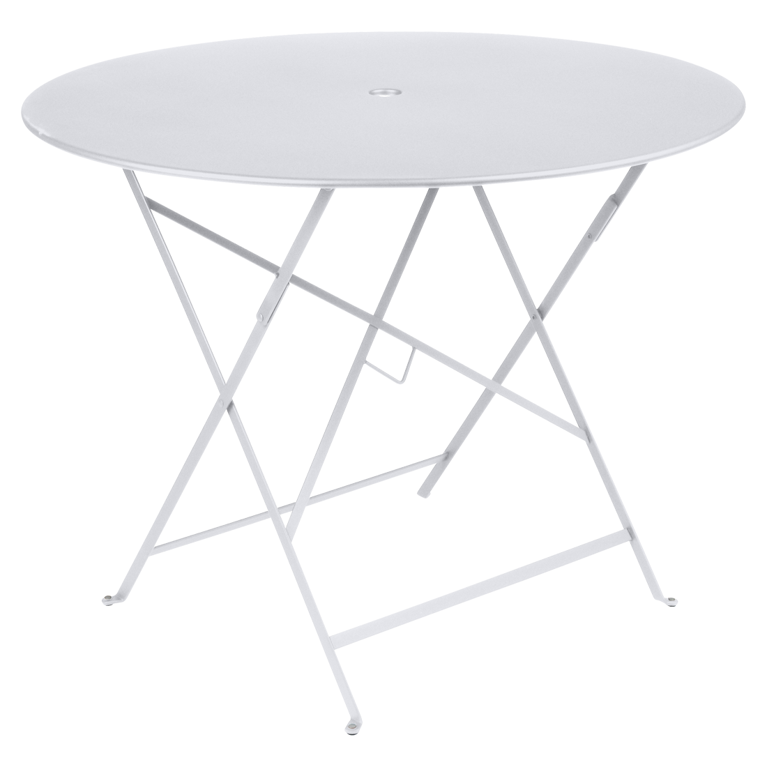 Bílý kovový skládací stůl Fermob Bistro Ø 96 cm Fermob