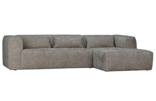 Hoorns Světle hnědá látková rohová trojmístná pohovka Bearny 305 cm