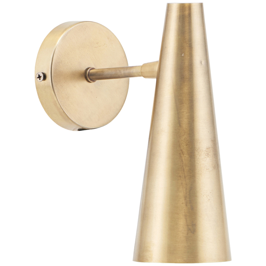 House Doctor Zlaté kovové nástěnné světlo Precise 21 cm House Doctor