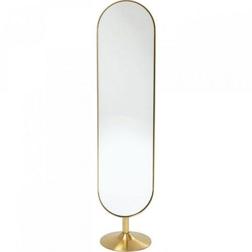 KARE DESIGN Zlaté kovové stojací zrcadlo Curve 170 cm KARE DESIGN