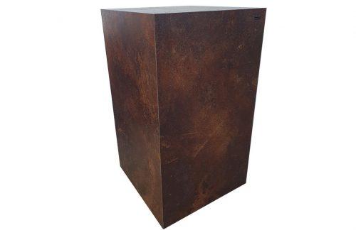 Tmavě hnědý dřevěný odkládací stolek Ruggine by Marco Barotti 60 cm Marco Barotti