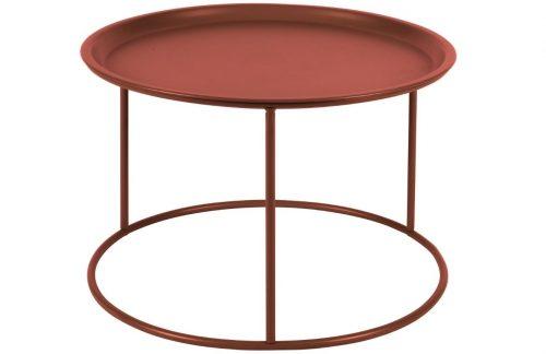 Hoorns Cihlově červený kovový konferenční stolek Select 56 cm Hoorns