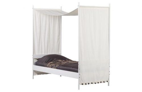 Hoorns Bílá kovová jednolůžková postel Brittney 90 x 200 cm Hoorns