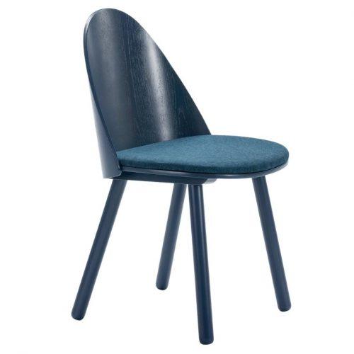 Modrá jasanová jídelní židle Teulat Uma Teulat