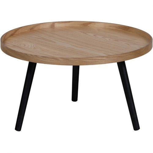 Hoorns Hnědý jasanový konferenční stolek Mireli 60 cm Hoorns