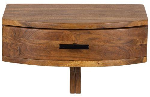 Hoorns Akátový nástěnný noční stolek Libie 40 x 37
