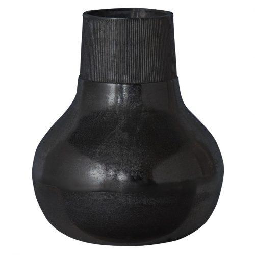 Hoorns Černá kovová váza Kymani L Hoorns