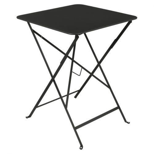 Černý kovový skládací stůl Fermob Bistro 57 x 57 cm Fermob