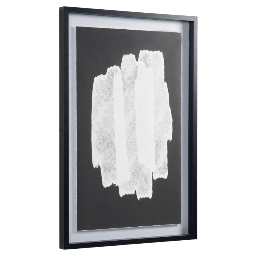 Černo bílý abstraktní obraz LaForma Moad 60 x 90 cm LaForma
