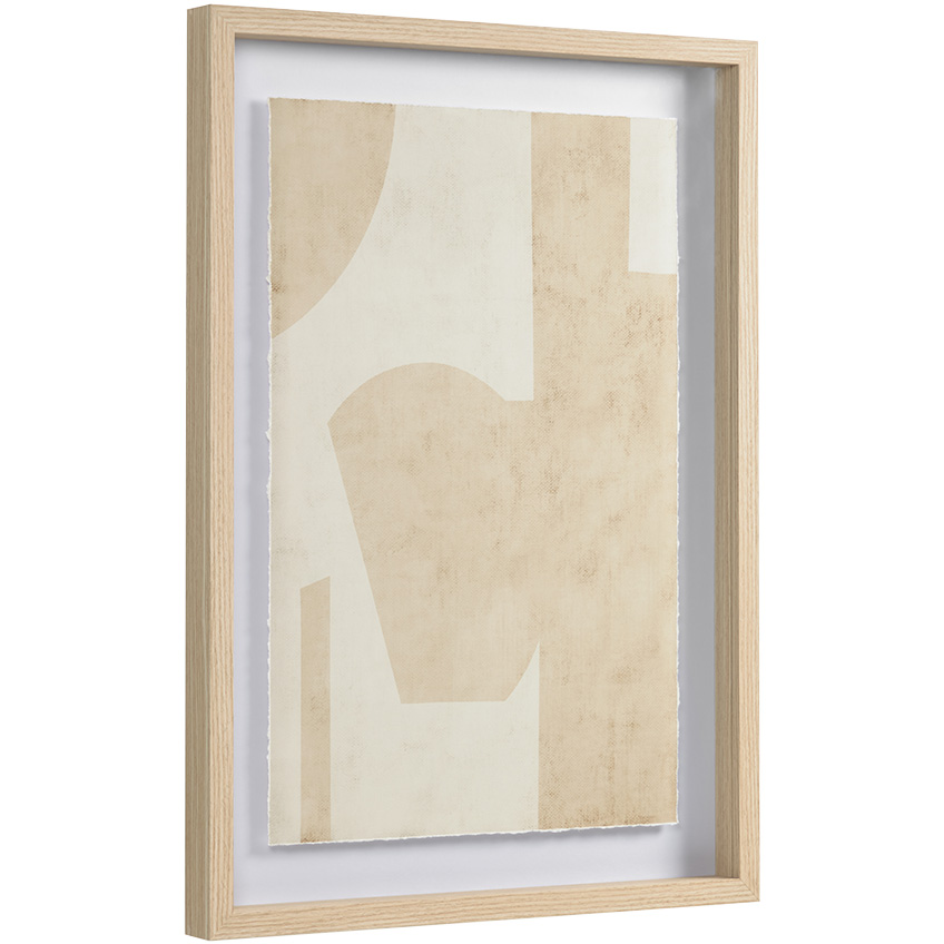 Béžový abstraktní obraz LaForma Nannete 50 x 70 cm LaForma
