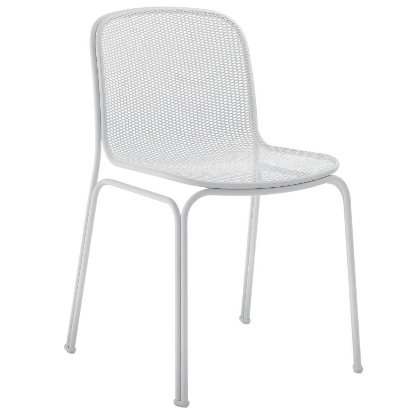 Bílá kovová zahradní židle COLOS VILLA 1 COLOS