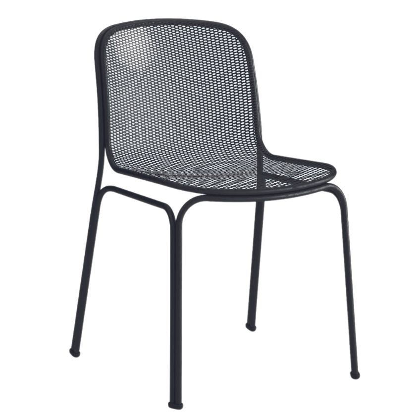 Černá kovová zahradní židle COLOS VILLA 1 COLOS
