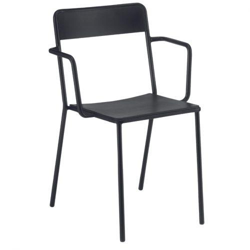 Černá kovová zahradní židle COLOS C 1.2/1 COLOS