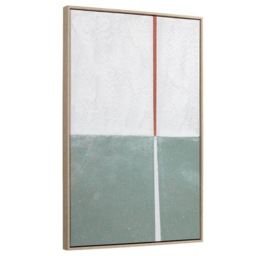Zeleno bílý abstraktní obraz LaForma Malvern 50 x 70 cm LaForma