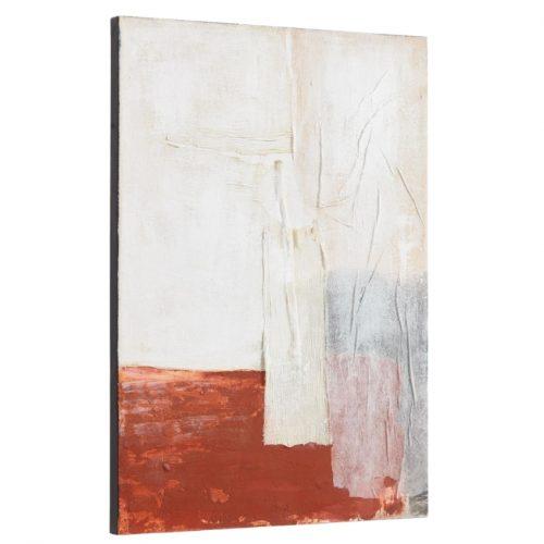 Bílo červený abstraktní obraz LaForma Yulissa 50 x 70 cm LaForma