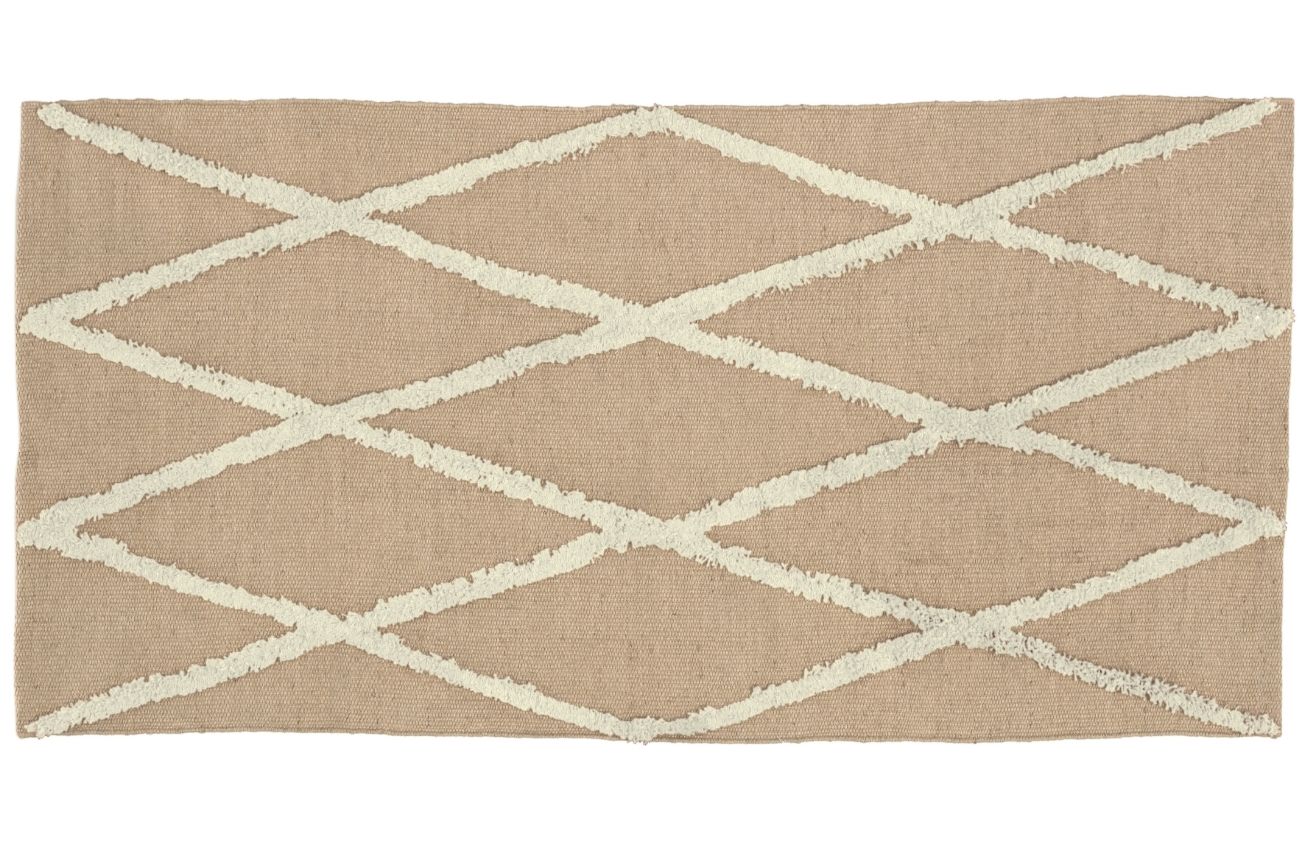 Béžovo bílý jutový koberec LaForma Abena 70 x 140 cm LaForma