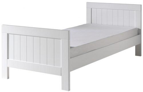 Bílá lakovaná postel Vipack Lewis 90 x 200 cm Vipack