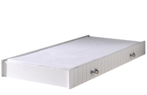 Bílá lakovaná zásuvka k posteli Vipack Lewis 190 x 94 cm Vipack