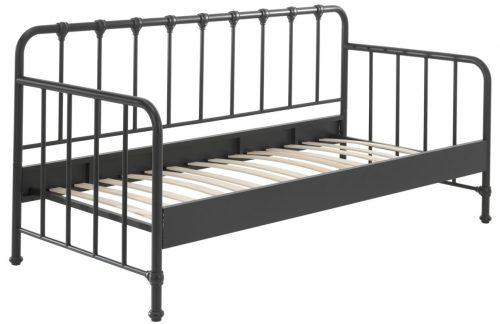 Černá kovová postel Vipack Bronxx 90 x 200 cm Vipack