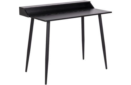 SCANDI Černý jasanový pracovní stůl Jimmy 100 x 55 cm SCANDI