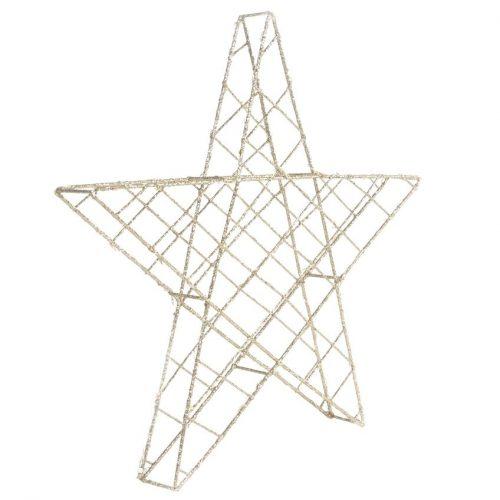 Zlatá vánoční světelná dekorace ve tvaru hvězdy LaForma Orazia LaForma