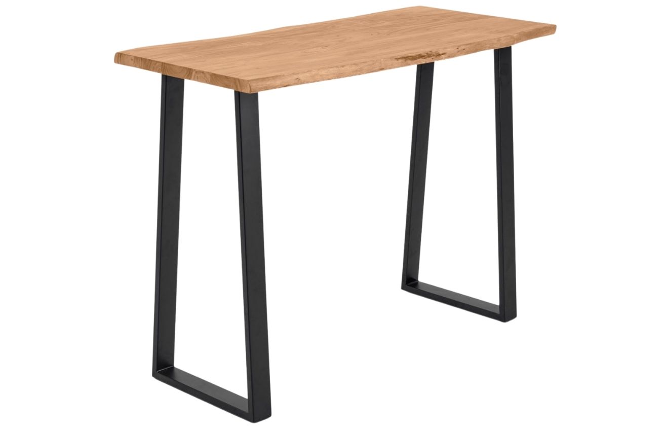 Masivní akátový barový stůl LaForma Sono 140 x 60 cm s kovovou podnoží LaForma