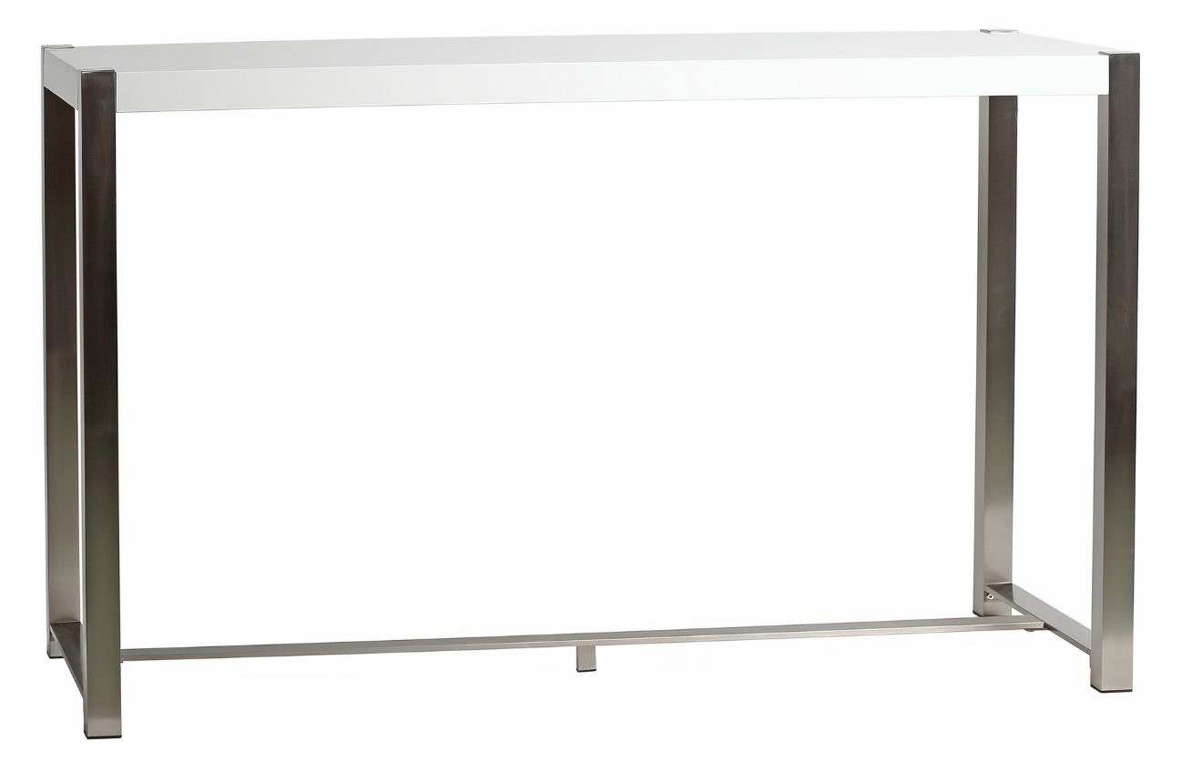 Bílý lakovaný barový stůl Marckeric Jovana 160 x 60 cm Marckeric