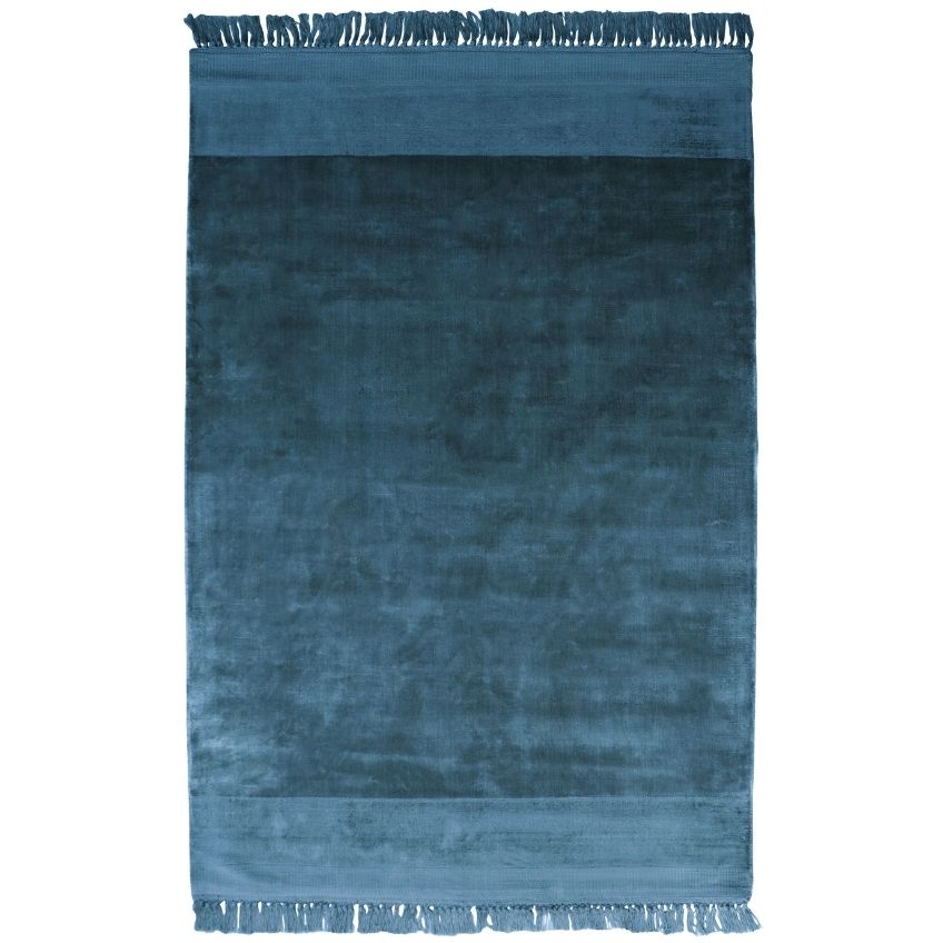 Hoorns Petrolejově modrý látkový koberec Peew 170x240 cm Hoorns