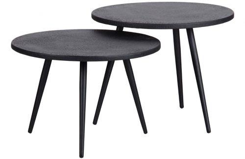 Hoorns Set dvou černých konferenčních stolků Suzie 53 cm Hoorns