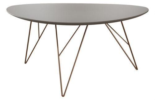 Šedý lakovaný konferenční stolek Miotto Rigoli 90 x 60 cm MIOTTO