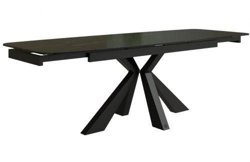Černý rozkládací keramický jídelní stůl Miotto Moena 160/200/240 x 76 cm MIOTTO