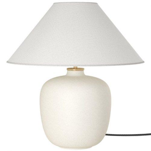 Pískově hnědá keramická stolní lampa MENU TORSO 37 cm MENU