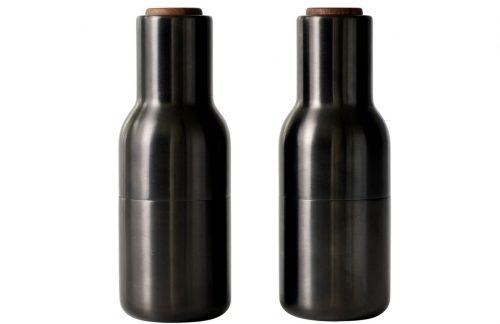 Set dvou bronzově černých kovových mlýnků na sůl a pepř MENU GRINDER 20