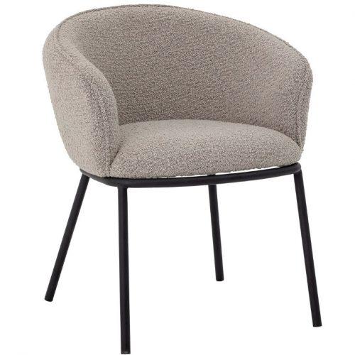 Šedá látková jídelní židle Bloomingville Cortone Bloomingville