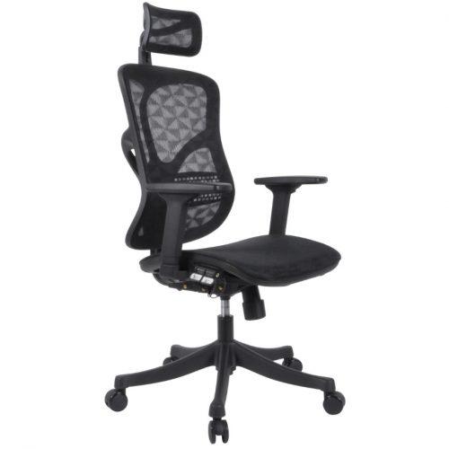 DMQ Černá látková kancelářská židle Gono DMQ