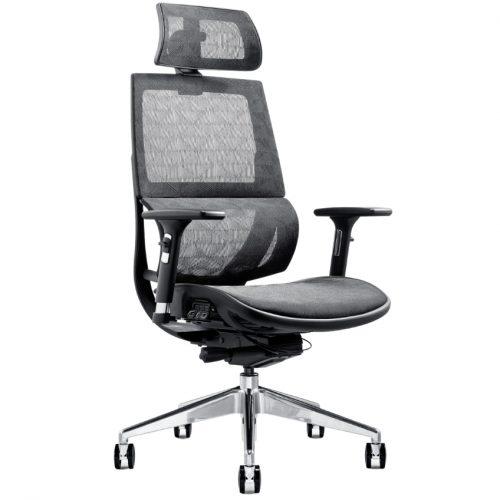 DMQ Černá látková kancelářská židle Givi DMQ
