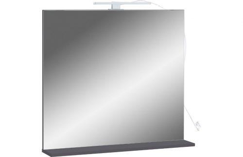 Závěsné koupelnové zrcadlo Germania Pescara 1429-547 76 x 75 cm s grafitově šedou policí GERMANIA
