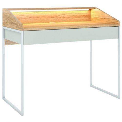 Šedý jasanový pracovní stůl Skandica Finka 110 x 56 cm Skandica
