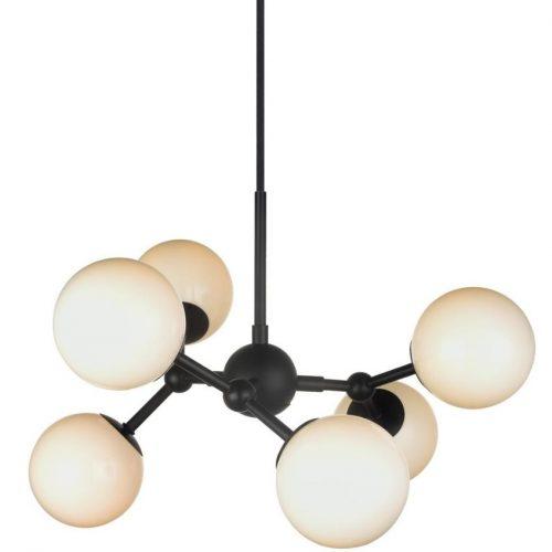 Opálově bílé skleněné závěsné světlo Halo Design Atom 45 cm Halo Design