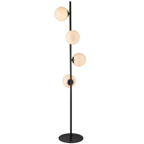 Černá skleněná stojací lampa Halo Design Twist 150 cm Halo Design