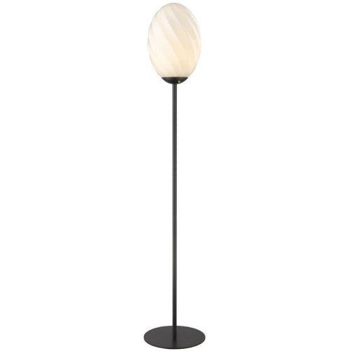 Černá skleněná stojací lampa Halo Design Twist 145 cm Halo Design