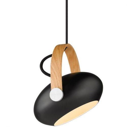 Černé kovové závěsné světlo Halo Design DC 18 cm Halo Design