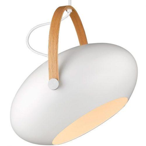 Bílé kovové závěsné světlo Halo Design DC 40 cm Halo Design