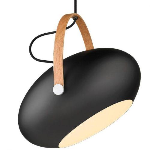 Černé kovové závěsné světlo Halo Design DC 40 cm Halo Design