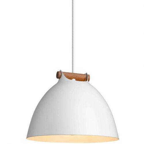 Bílé kovové závěsné světlo Halo Design Arhus 24 cm Halo Design