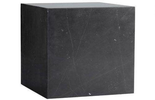 Černý mramorový noční/odkládací stolek MENU PLINTH 40 x 40 cm MENU